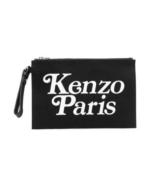 KENZO Black Clutches for men