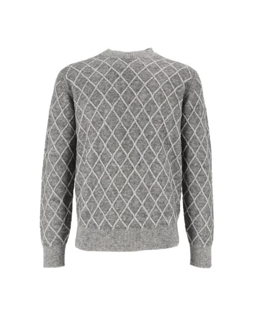 Ballantyne Gray Round-Neck Knitwear for men