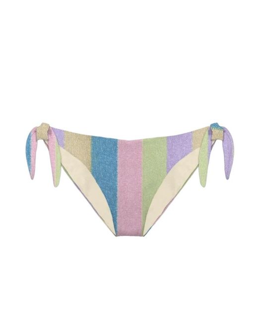 Mc2 Saint Barth Badmode ,Veelkleurig ,Kleurrijke Zee Kleding Met Franjes in het Blue