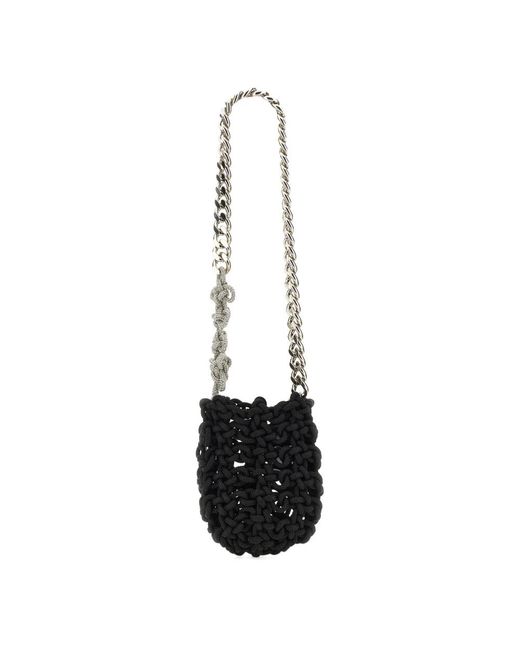 Kara Black Shoulder Bags