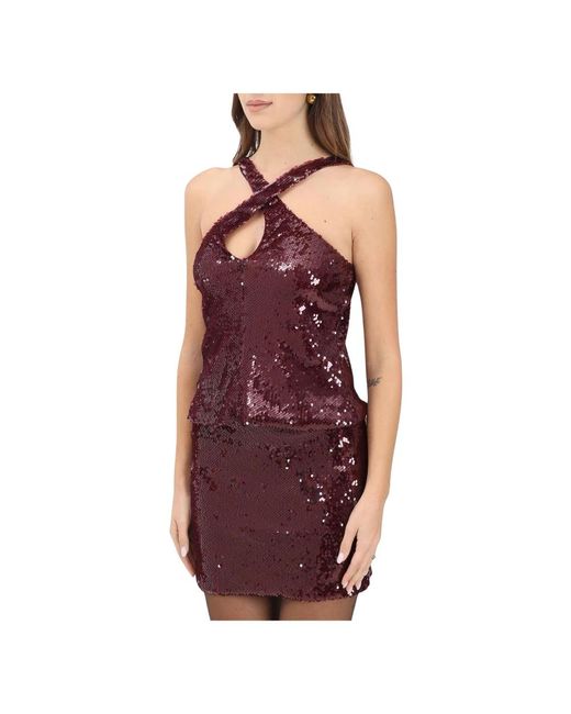 Akep Purple Sleeveless Tops
