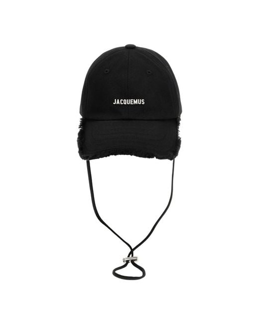 Jacquemus Black Caps for men