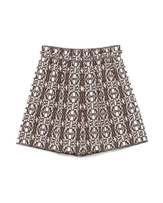 Max Mara Brown Short Shorts