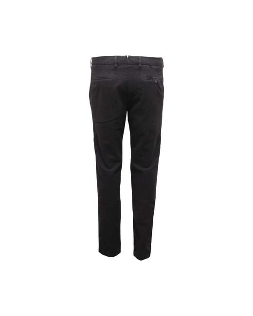 Berwich Black Slim-Fit Trousers for men