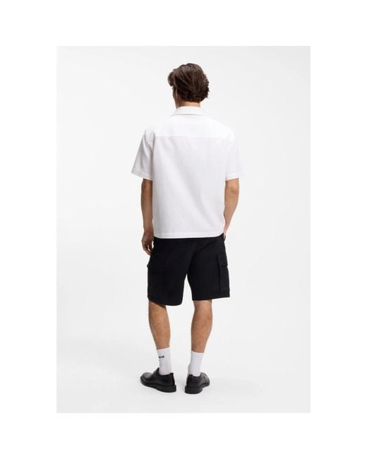 HUGO White Short Sleeve Shirts for men