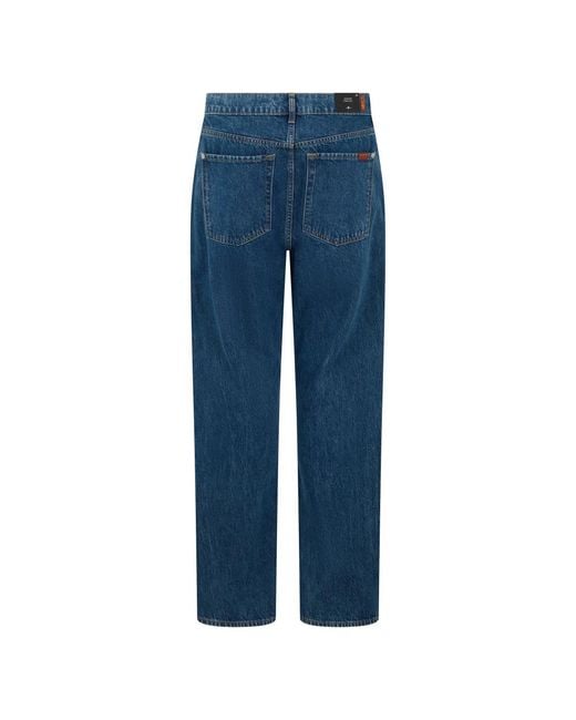 7 For All Mankind Blue Straight Fit Jeans for men