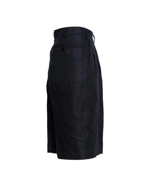 Gabriele Pasini Black Bermudas for men