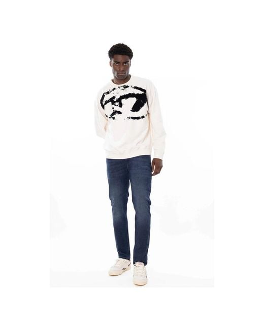 DIESEL White Sweatshirts for men