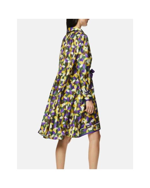 Carolina Herrera Multicolor Jasmine print hemdblusenkleid twill