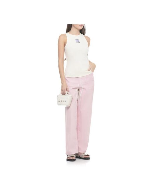 Marni Pink Straight Jeans