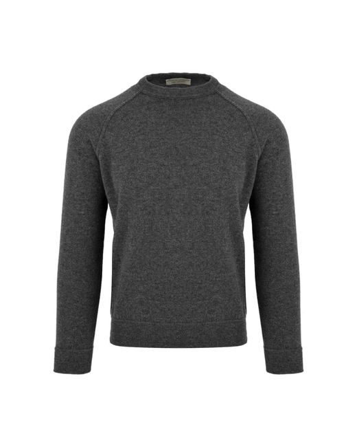 FILIPPO DE LAURENTIIS Gray Round-Neck Knitwear for men