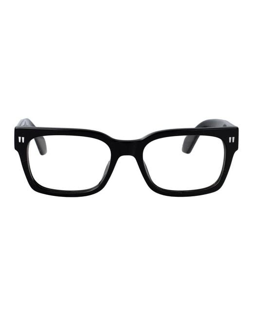 Off-White c/o Virgil Abloh Black Stylische Brille Stil 53 Optisch