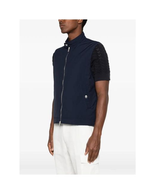 Eleventy Blue Waistcoats for men