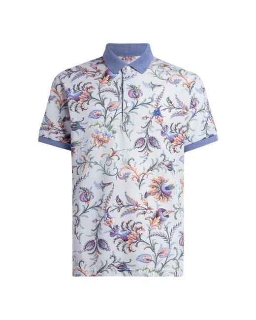 Etro Blue Polo Shirts for men