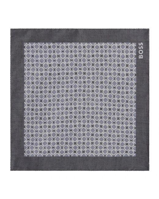 HUGO Black Pocket Scarves for men