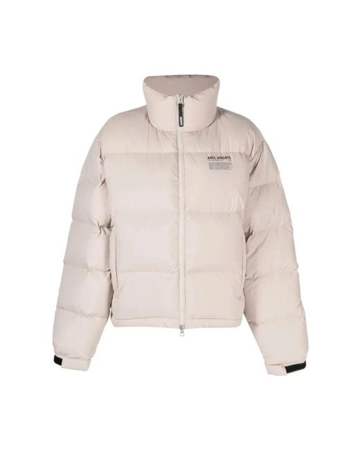 Puffer down jacket pale di Axel Arigato in Natural
