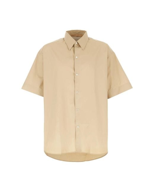 Studio Nicholson Natural Short Sleeve Shirts for men