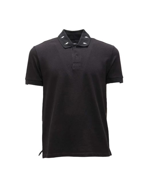 Neil Barrett Black Polo Shirts for men