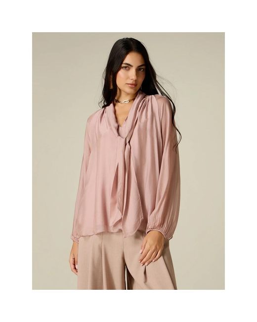 Blouses Oltre de color Pink