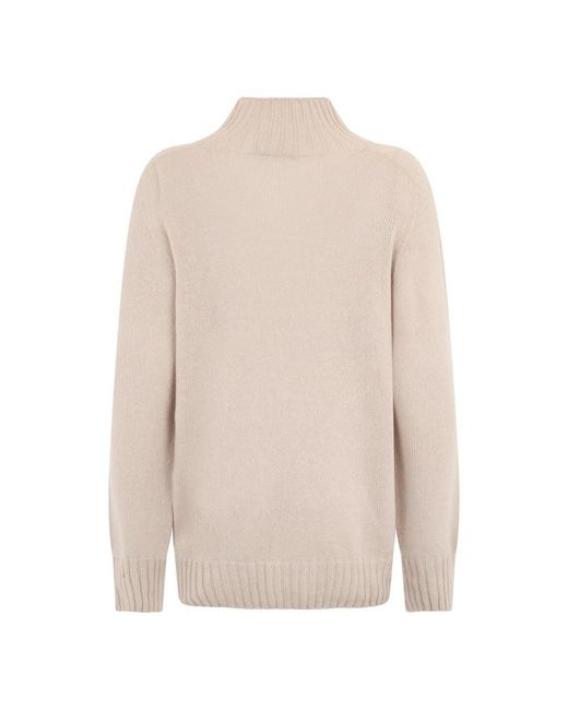Moorer Truien & Vesten ,Kasjmier Turtleneck Sweater in het White