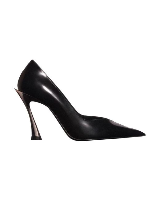 Mugler 95 Mm Pumps Met Sculpturale Hak En Puntige Neus in het Black