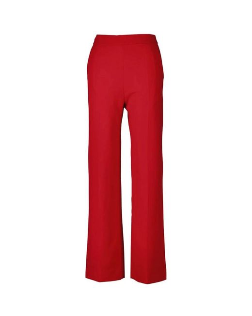Ana Alcazar Red Wide Trousers