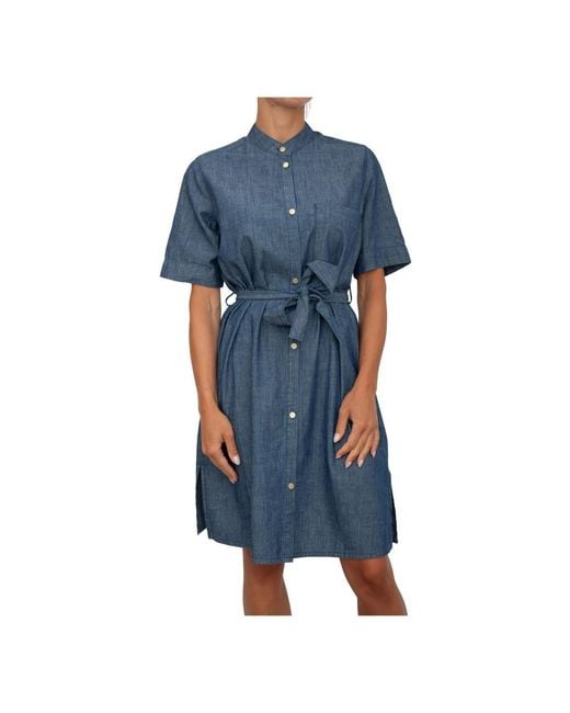 ARMANI EXCHANGE Blue Shirt Dresses