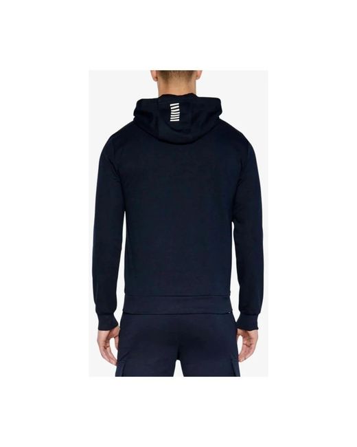 Hoodies EA7 de hombre de color Blue