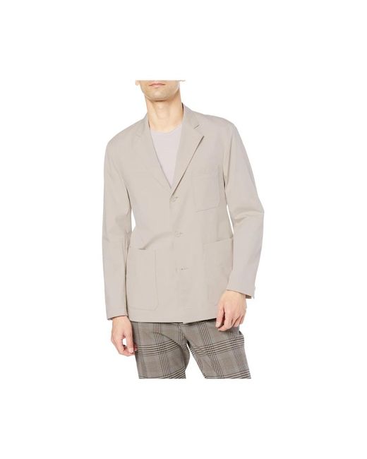 HUGO Herrenjacke, Zeitloses Design in Gray für Herren