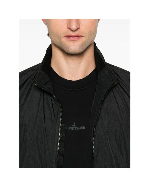 Stone Island Black Light Jackets for men