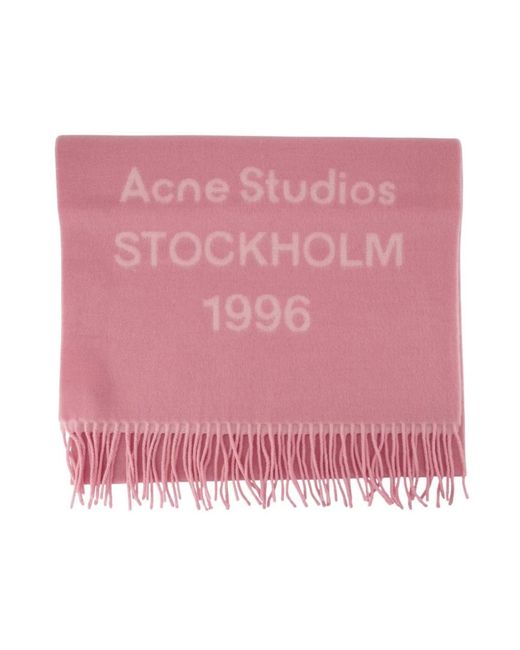 Acne Winter Scarves in het Pink
