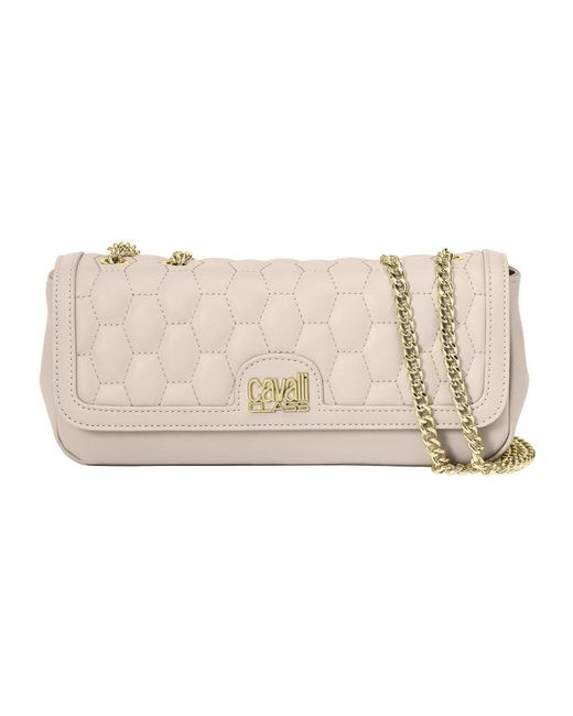 Roberto Cavalli Natural Shoulder Bags