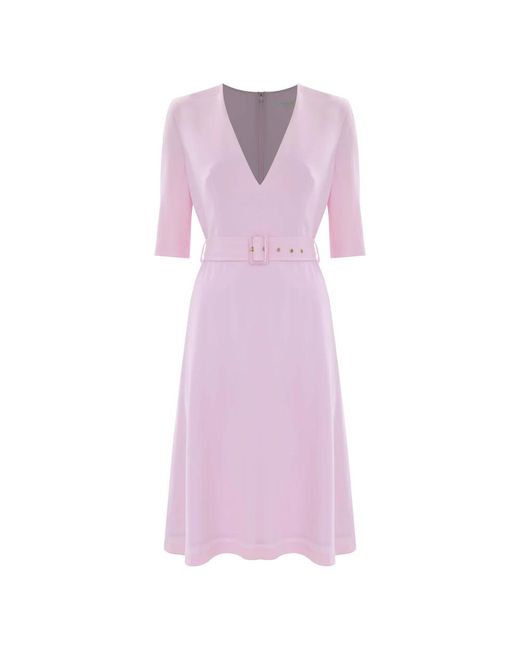 Kocca Kleedjes ,Roze ,Elegante Midi Jurk in het Purple