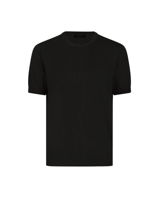 Gran Sasso Black Round-Neck Knitwear for men