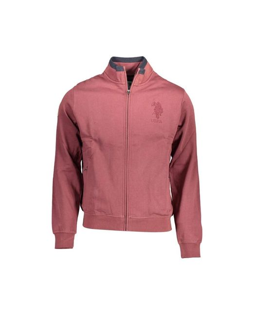U.S. POLO ASSN. Red Zip-Throughs for men