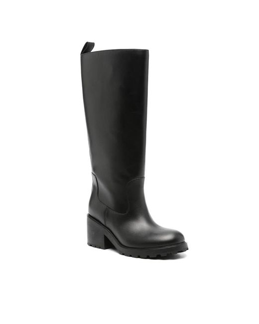 Bally Black High Boots