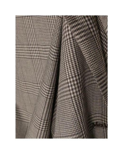 Max Mara Gray Winter Scarves