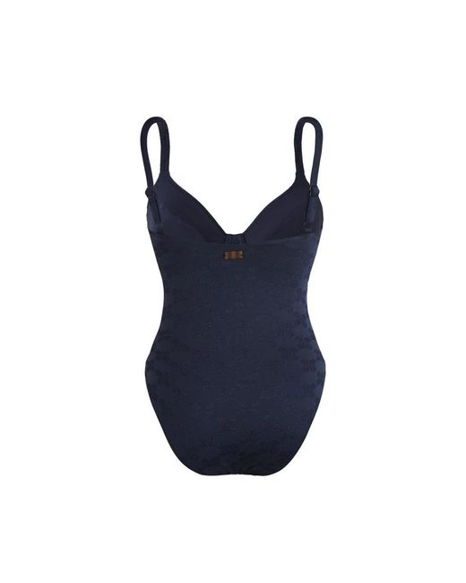 Vilebrequin Badmode ,Blauw ,Schildpad Monogram Jacquard Badpak Met Beugels Voor in het Blue