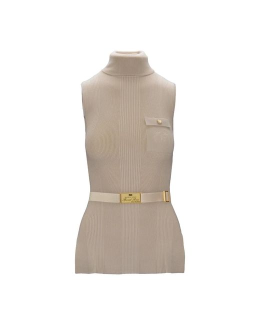 Elisabetta Franchi Brown Turtlenecks