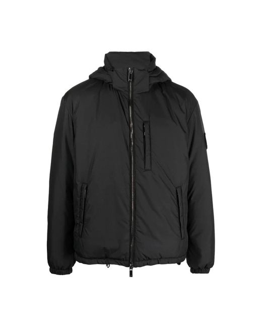 Giorgio Armani Black Winter Jackets for men