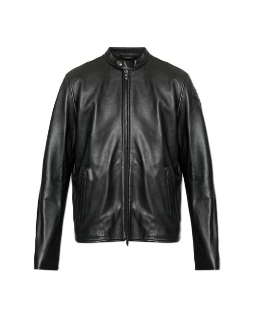 DIESEL Jassen ,Zwart ,Leer X Tom Of Finland Foundation Jas in het Black voor heren