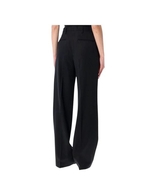 Dries Van Noten Black Wide Trousers