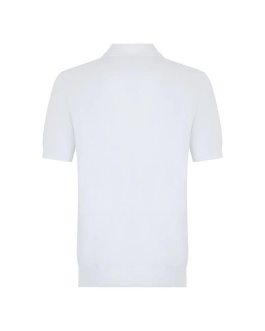 Fedeli White Round-Neck Knitwear for men