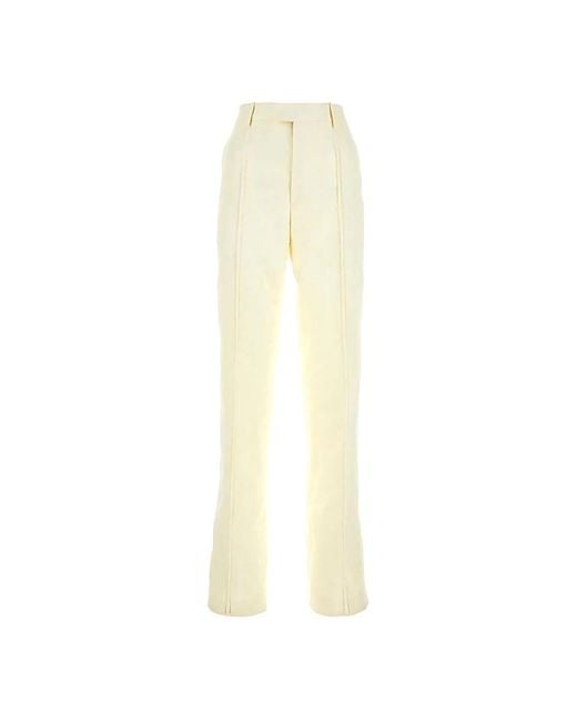 Bottega Veneta Yellow Wide Trousers