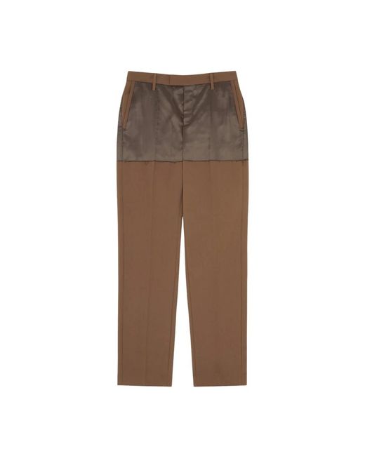 MM6 by Maison Margiela Brown Slim-Fit Trousers