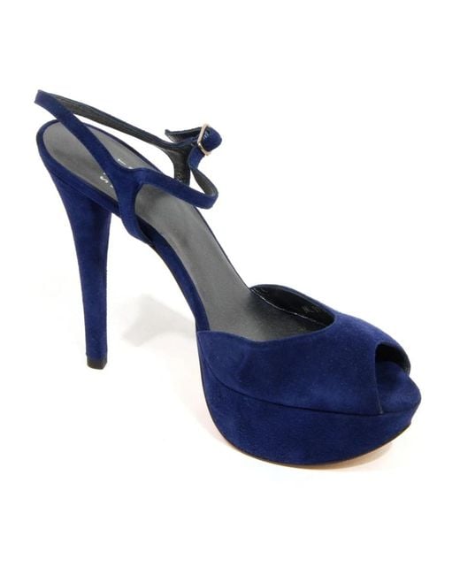 Stuart Weitzman Blue High Heel Sandals