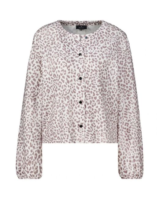 Monari Leopard Cardigan in het Brown