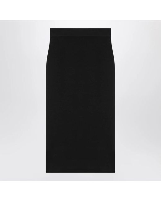 Saint Laurent Black Midi Skirts