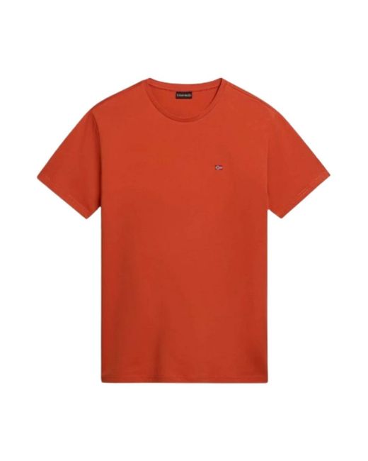 Napapijri T-Shirts in het Red voor heren