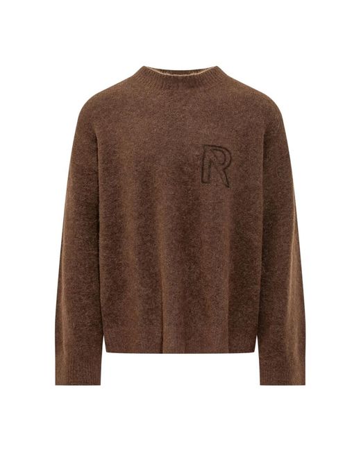 Represent Brown Round-Neck Knitwear for men